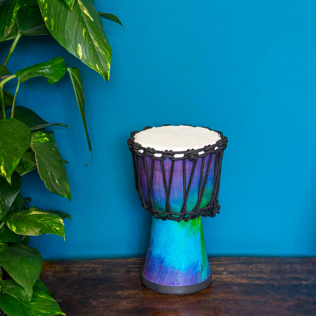 Small Rainbow Djembe Drum 30cm