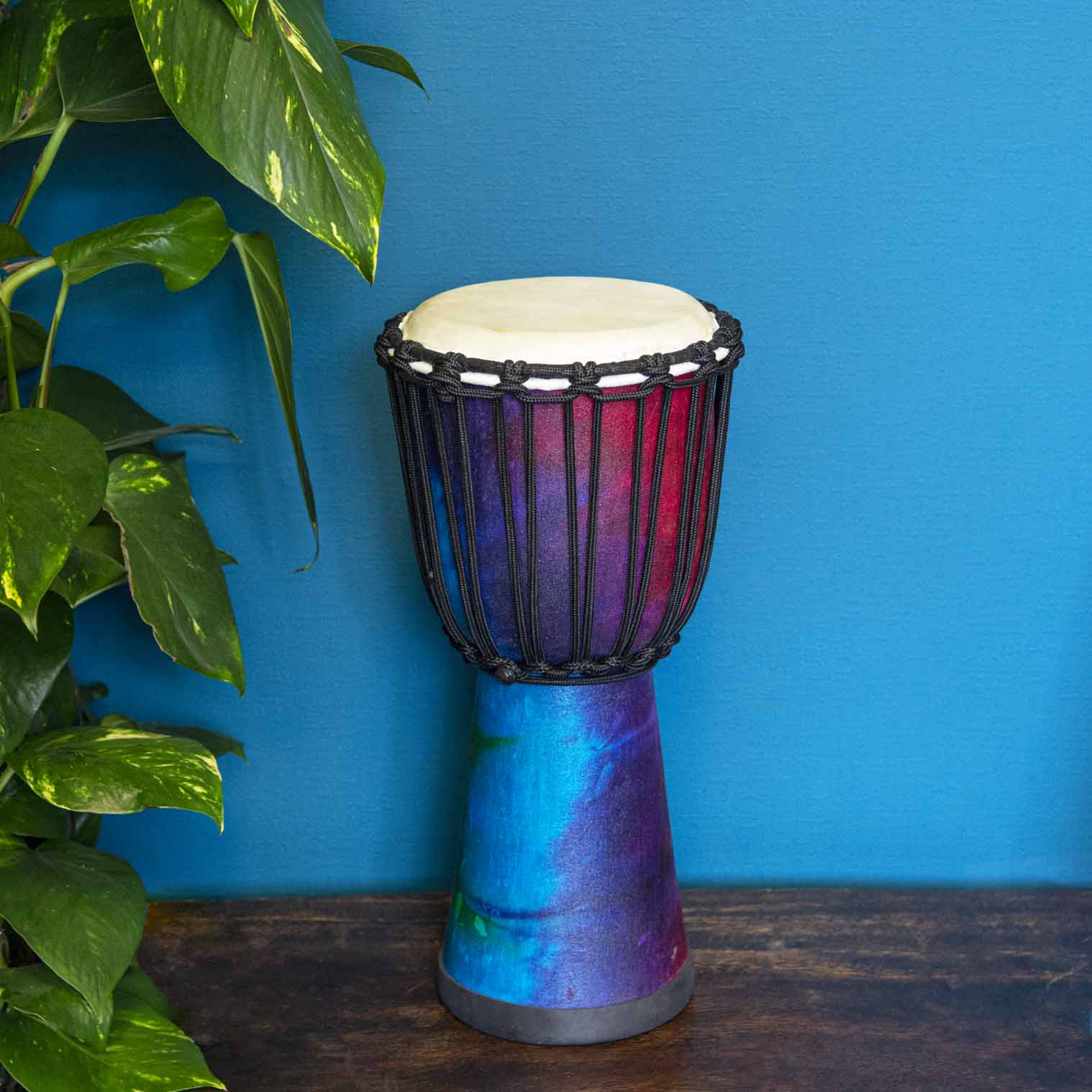 Medium Rainbow Djembe Drum 40cm