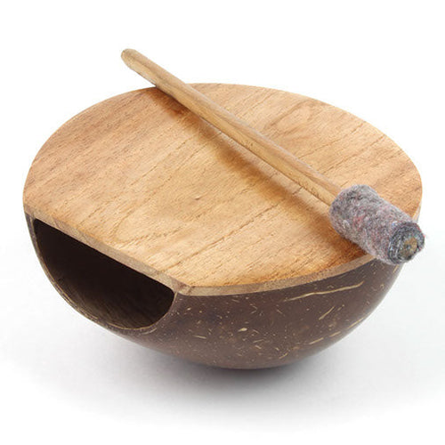 Coconut Hand Drum with Beater