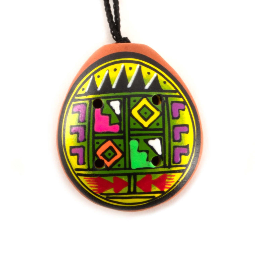 Inca Ocarina Pendant - Clay Whistle Necklace