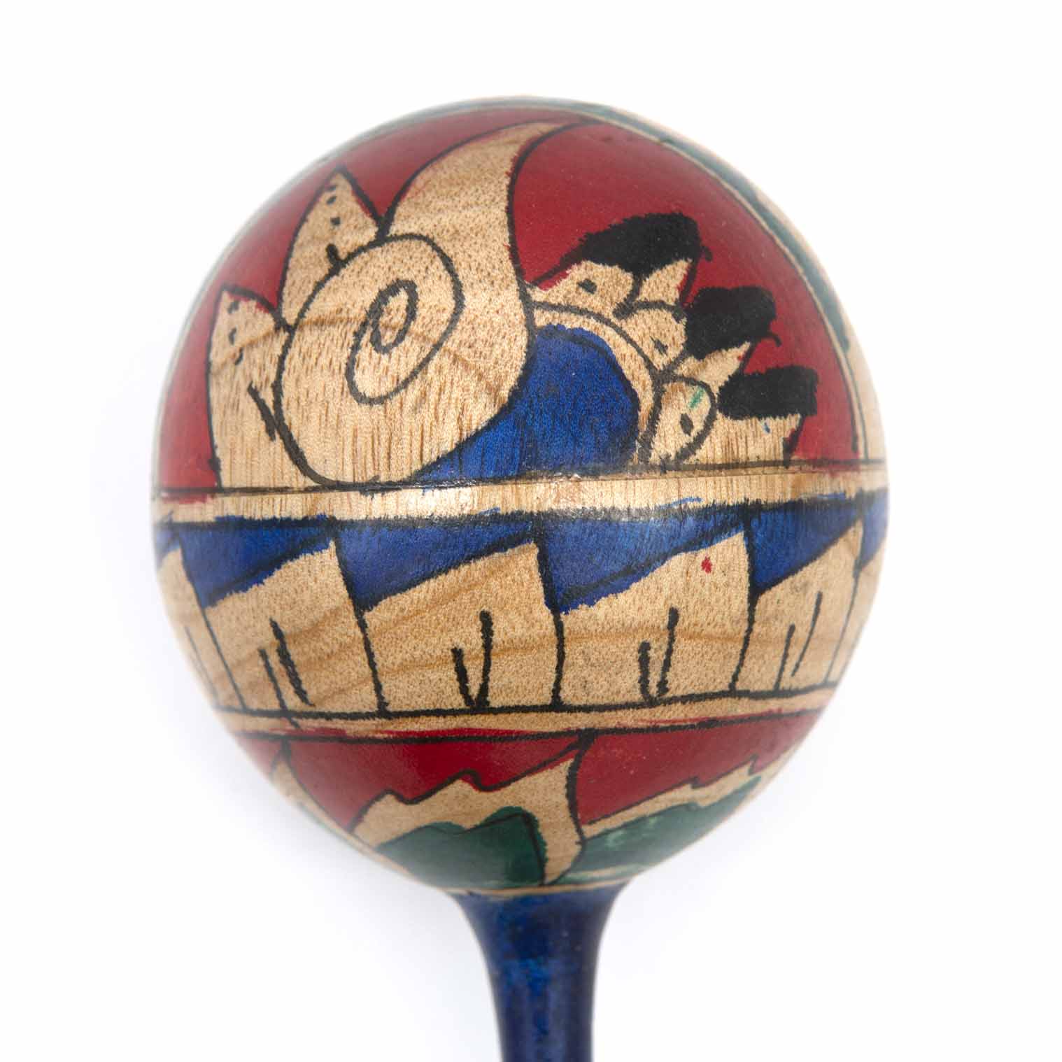 Large Painted Round Headed Shaker-Siesta Crafts