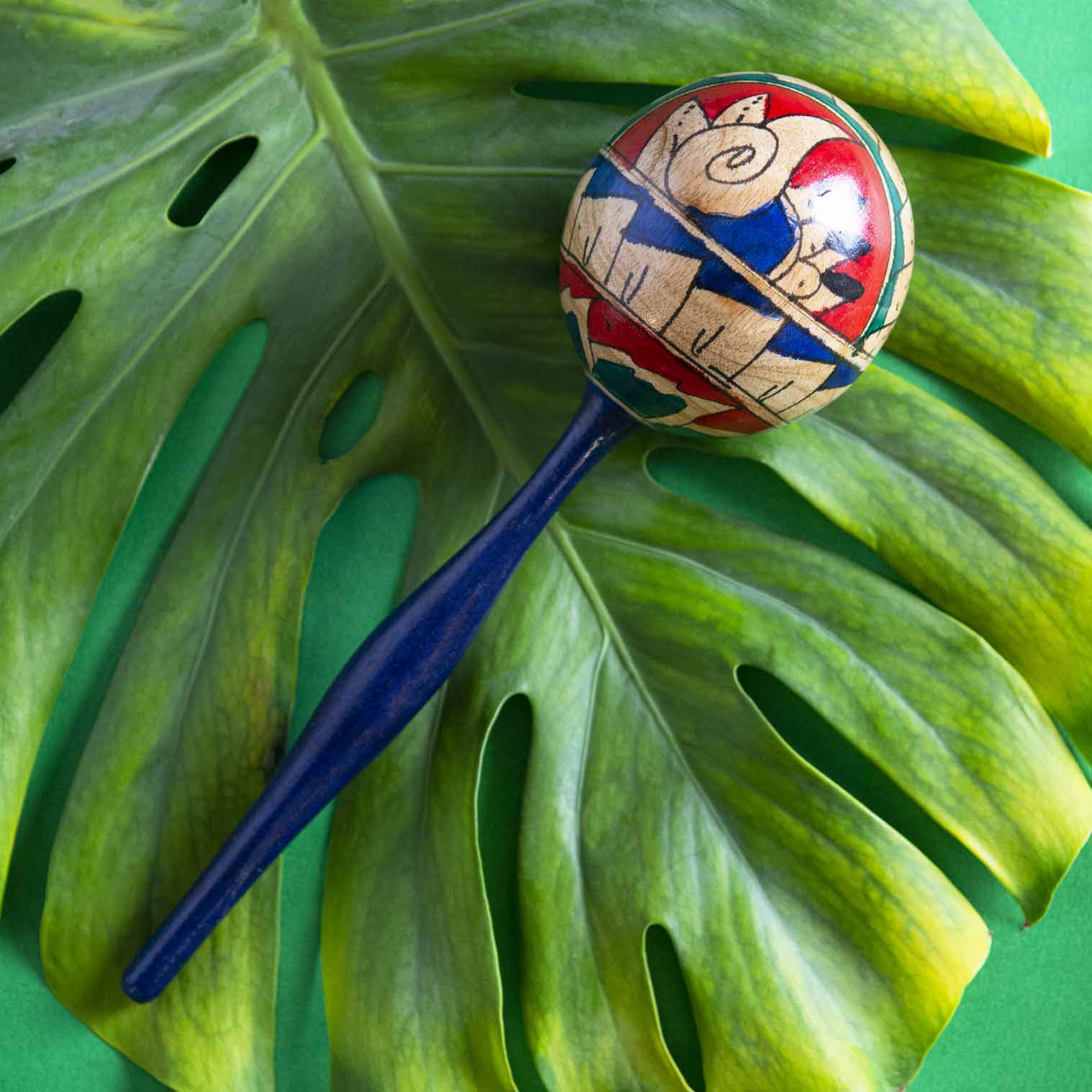 Large Round-Head Stick Shaker (Painted)