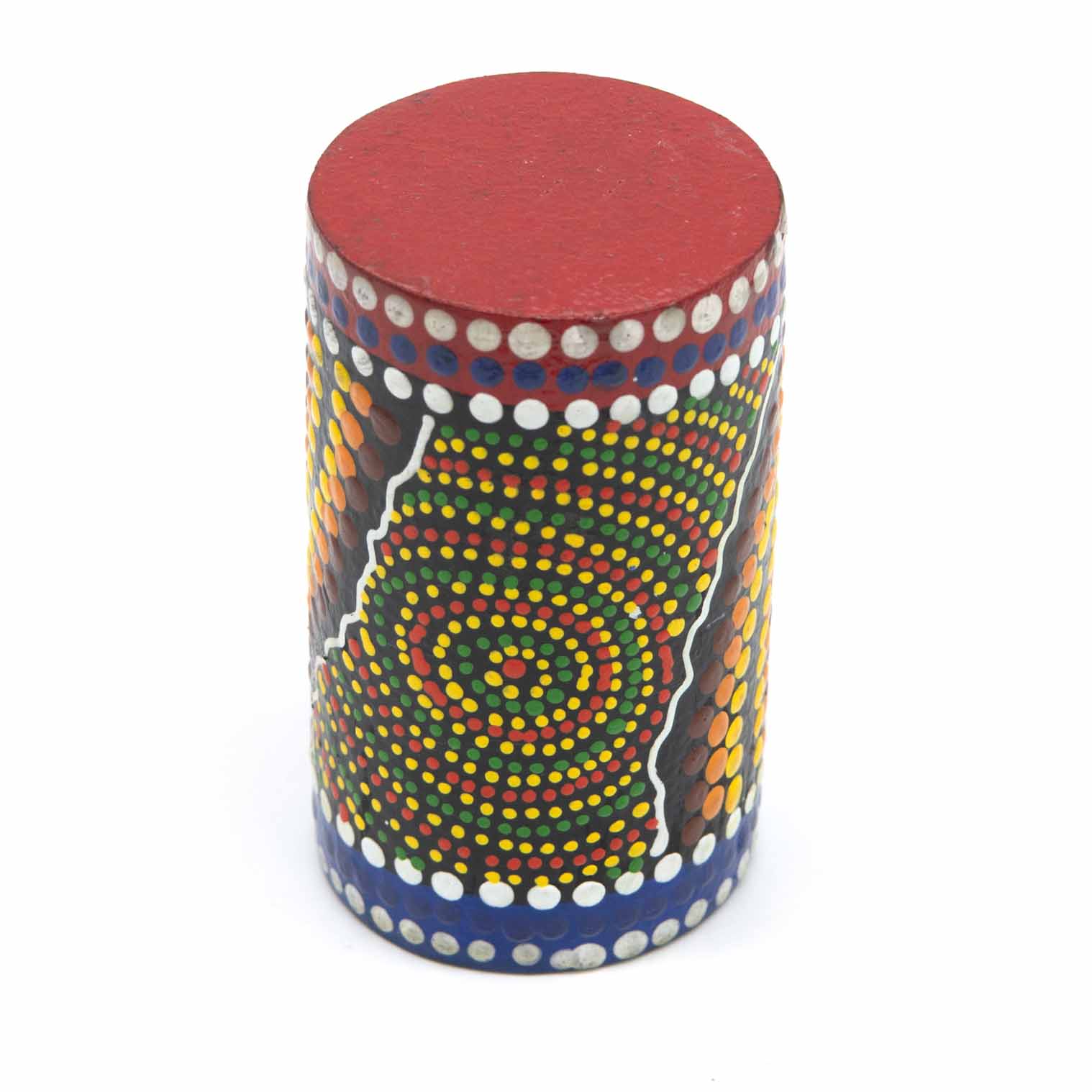 Dot Painted Shaker-Siesta Crafts