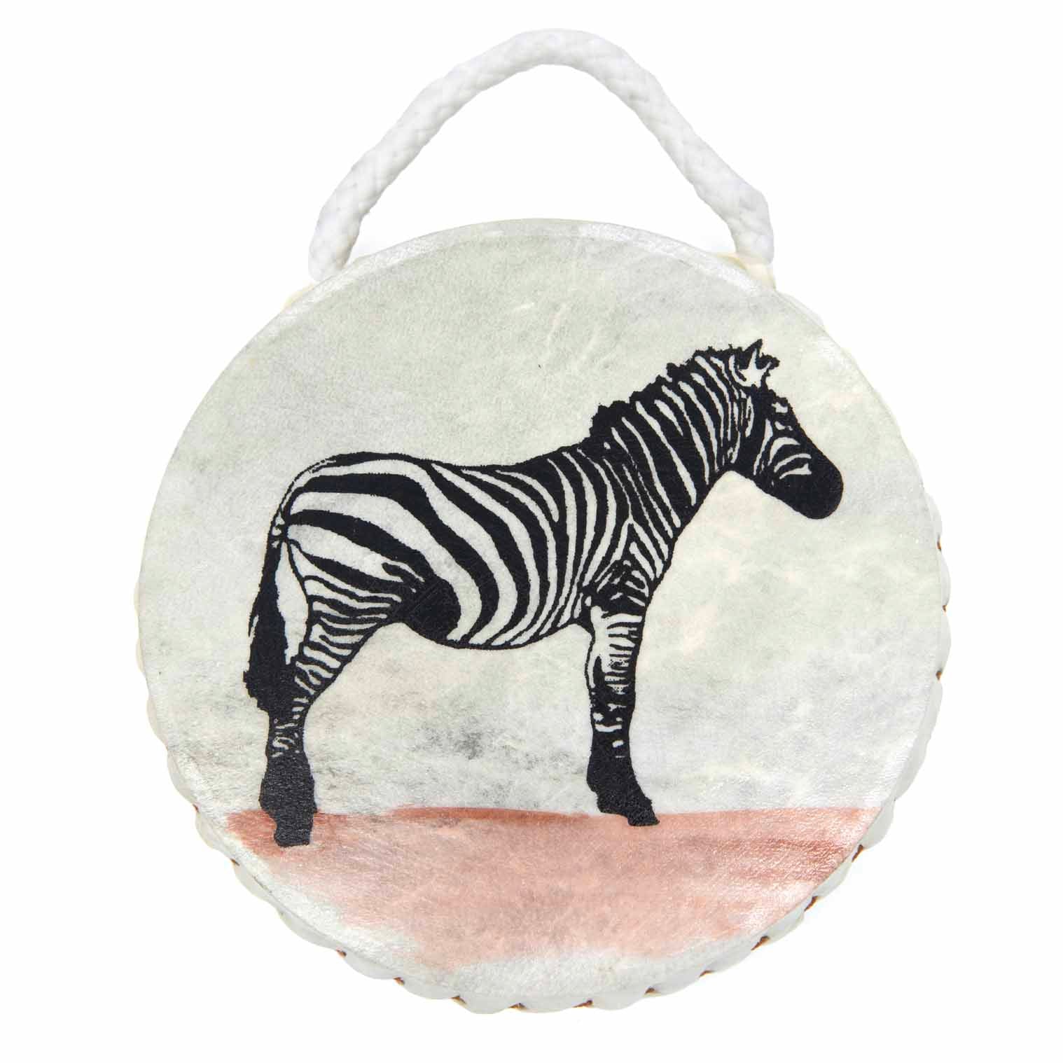 Zebra-Print Ocean Drum (Small)