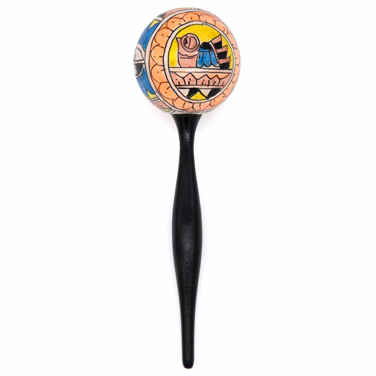 Painted Ball Shaker on Stick
