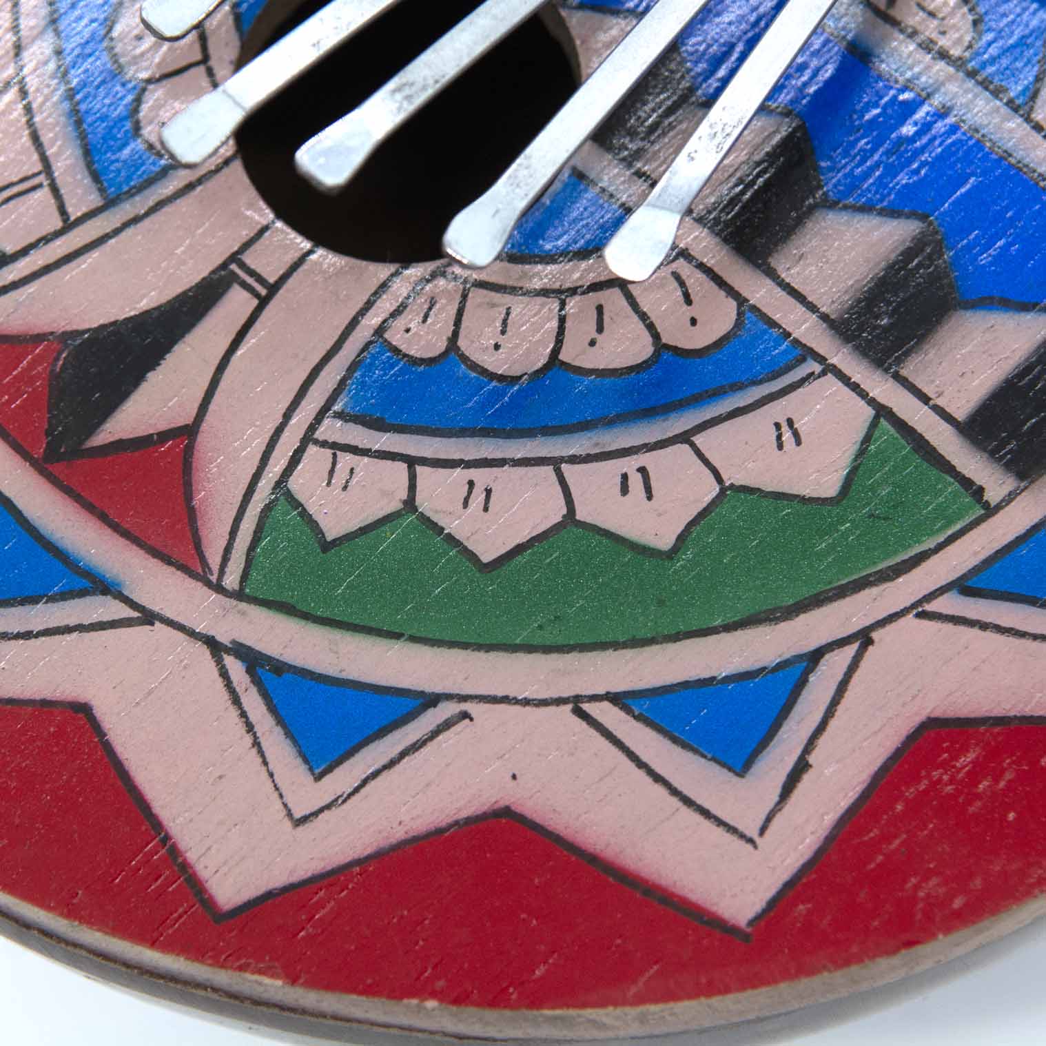 Painted Coconut Thumb Piano-Siesta Crafts