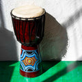 Medium Hand-Painted Djembe Drum 40cm