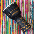 Dark Carved Djembe Drum 50cm