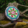 Large Painted Shamanic Frame Drum 40cm