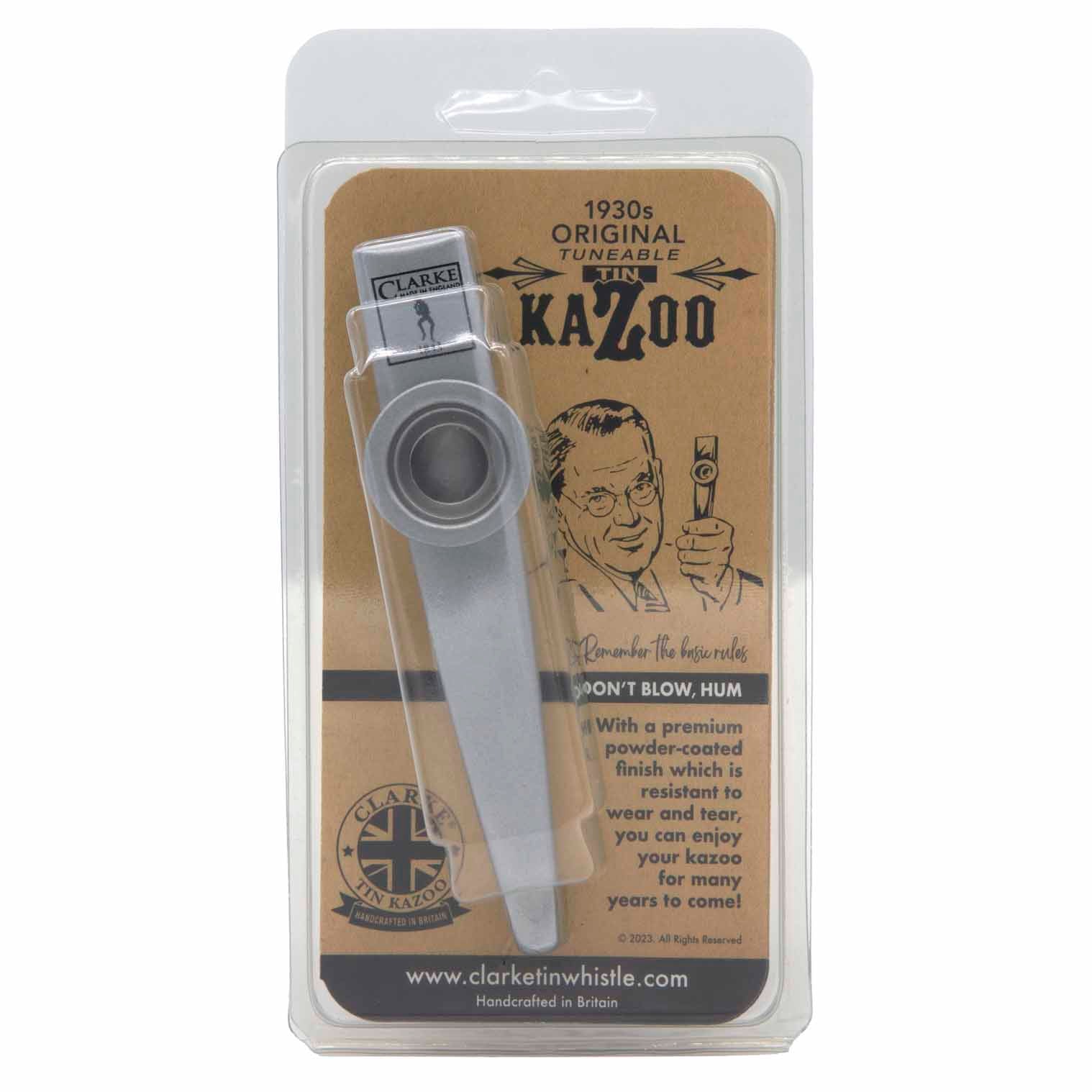 Clarke Premium Kazoo - Silver (Powder-Coated)