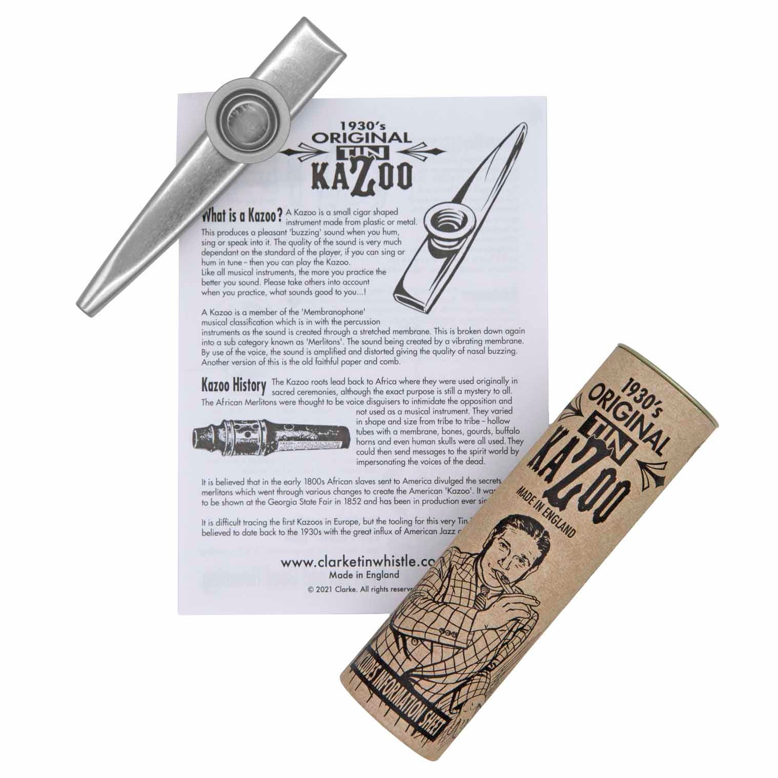 Standard Silver Kazoo - Tube-Siesta Crafts