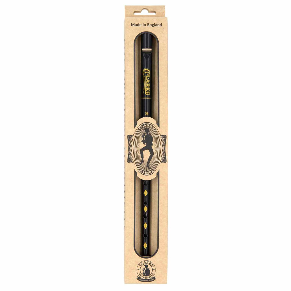 The Original Clarke Tinwhistle D - Black-Siesta Crafts