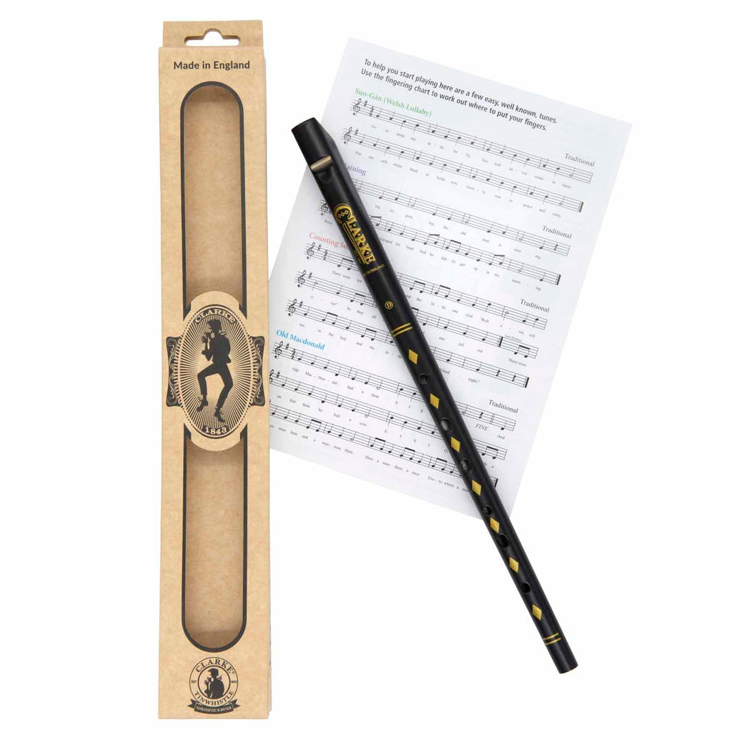Clarke Original Tin Whistle in D - Black