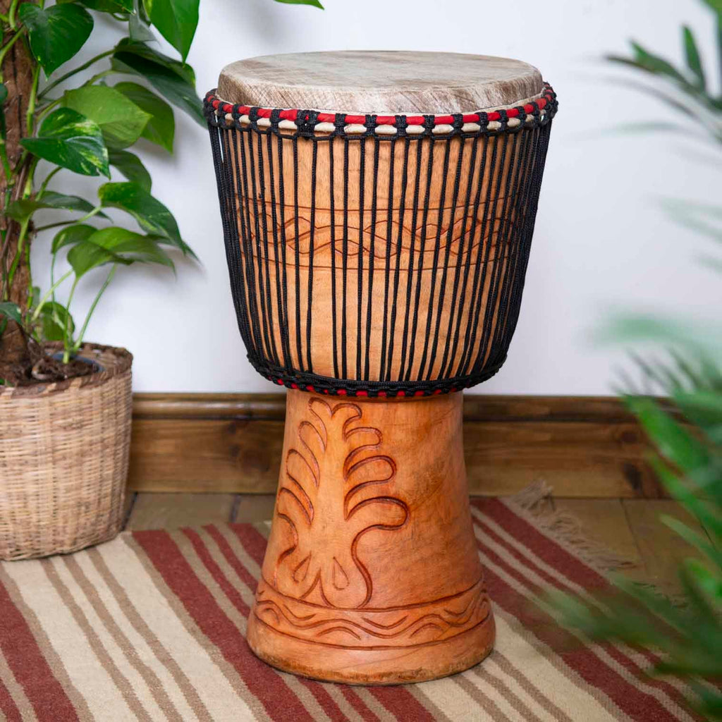 Extra Large Ghanaian Djembe Drum (13" Head)