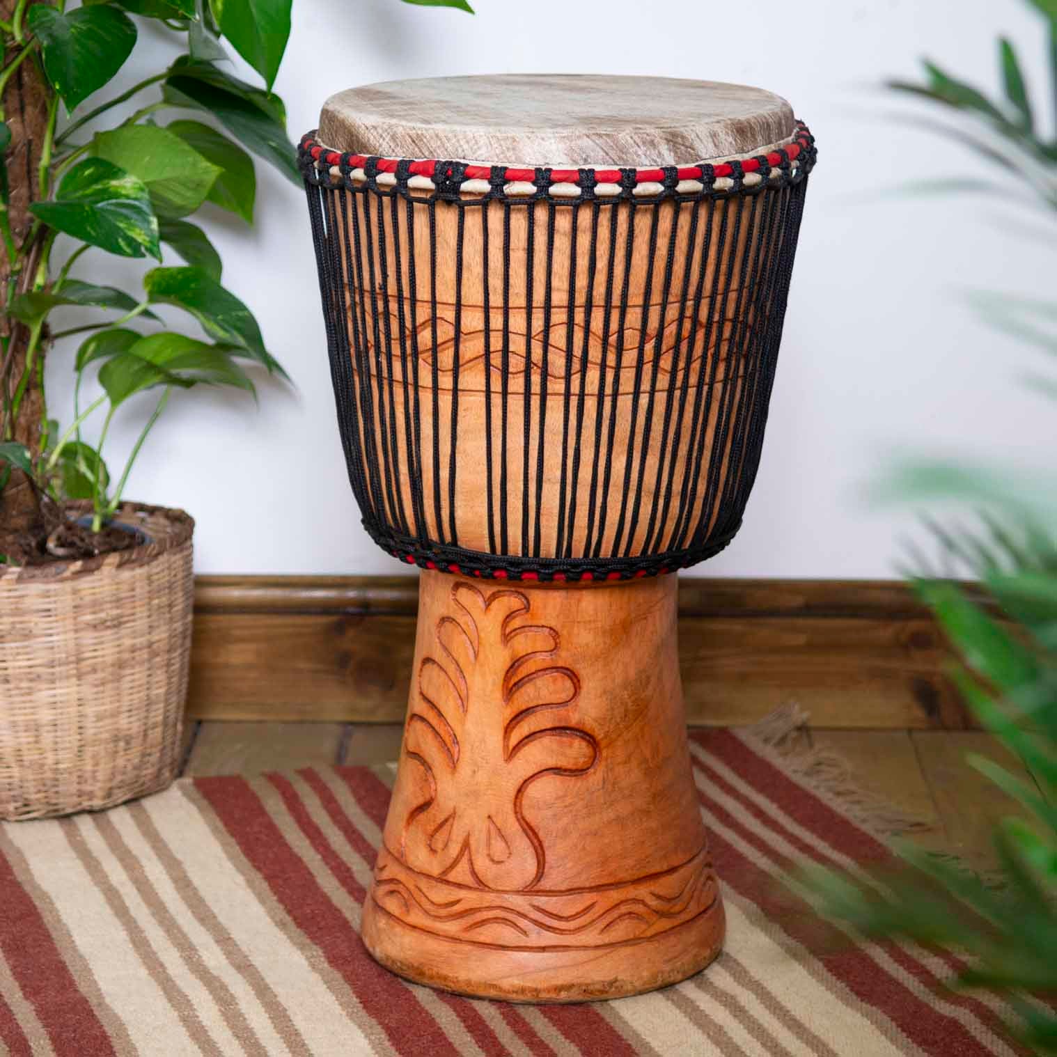 Extra Large Ghanaian Djembe Drum (13" Head)