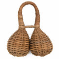 Double Caxixi - Woven Cane