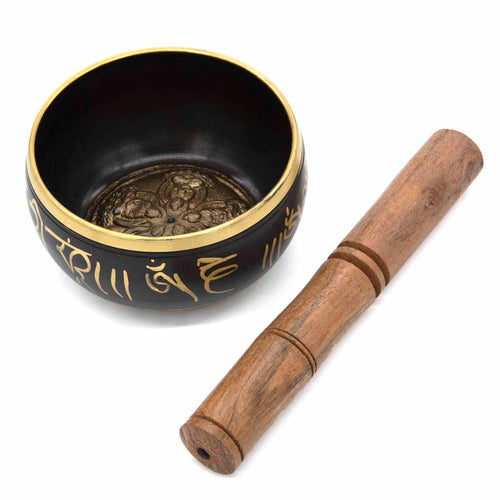Coloured Singing Bowl - India