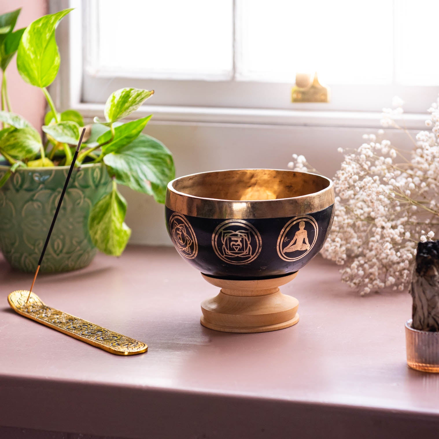 Mustang Black Singing Bowl - Nepal