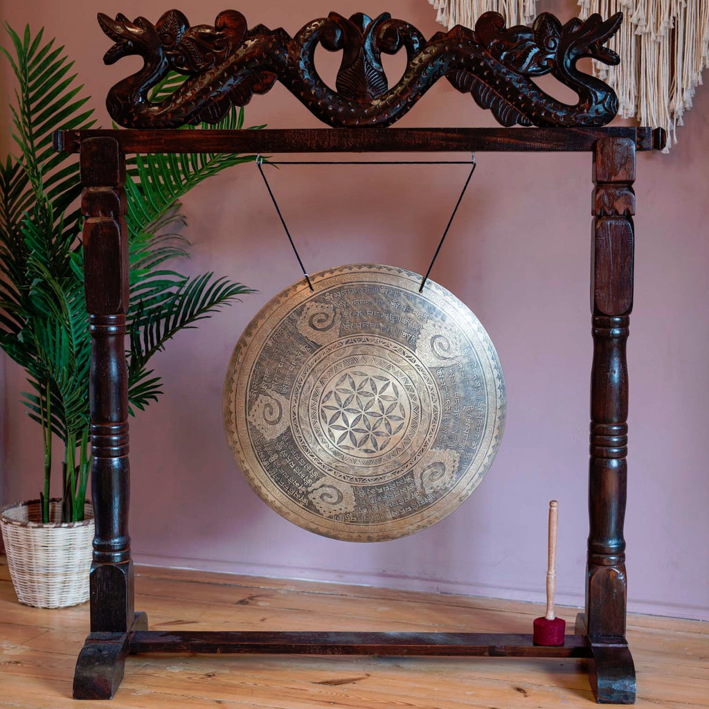 Flower of Life & Cloud Mantra Wind Gong No.37