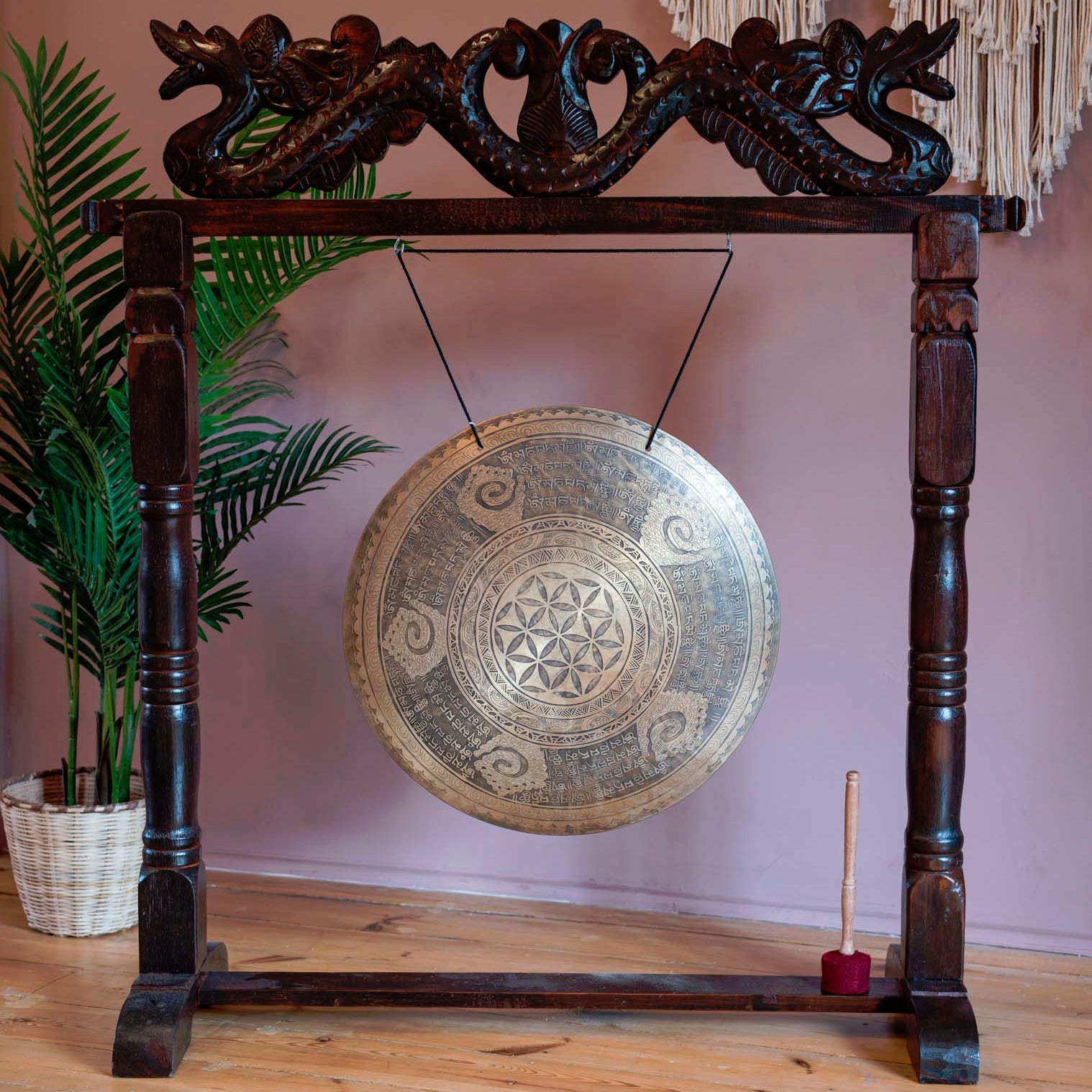 Flower of Life & Cloud Mantra Wind Gong No.37