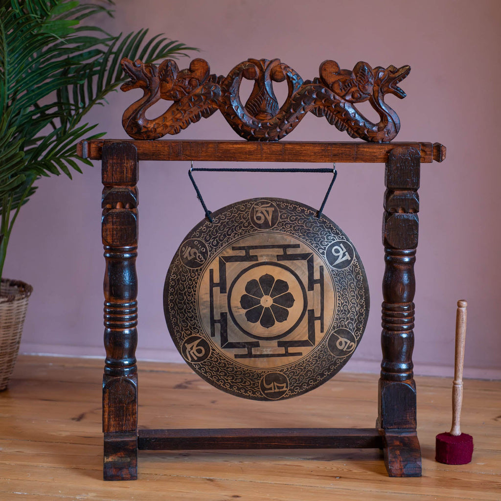 Shri Yantra Flower Wind Gong No.40