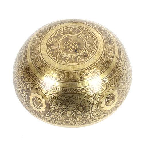 Buddha Footprint Artisan Bowl no.143-Siesta Crafts