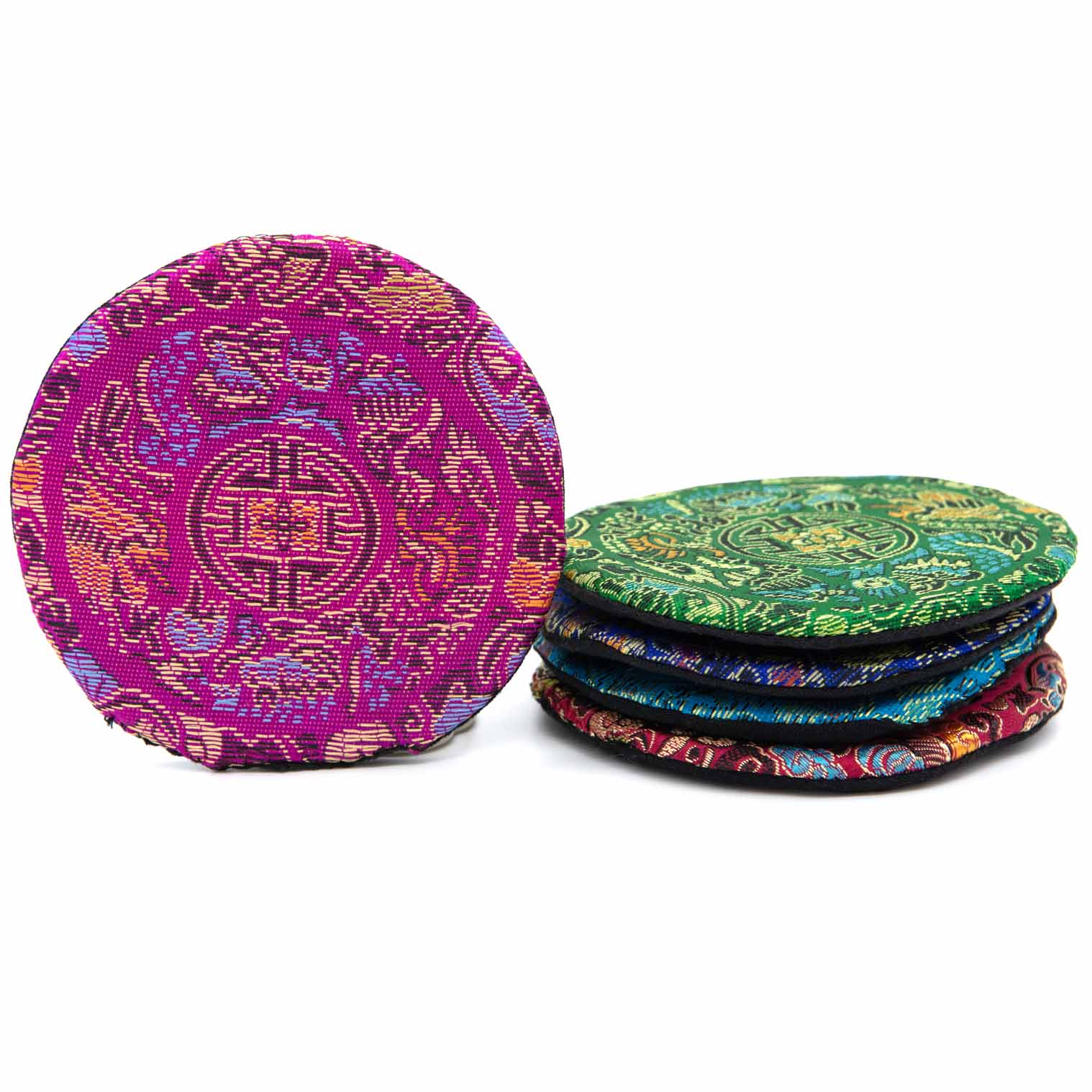 Small Brocade Singing Bowl Cushion-Siesta Crafts