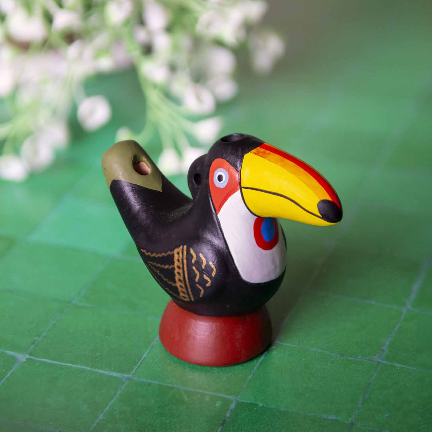 Toucan Clay Ocarina - Peru